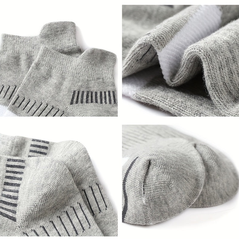 Unisex Athletic Ankle Socks Arch Support Cushioned Socks