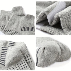 Unisex Athletic Ankle Socks Arch Support Cushioned Socks