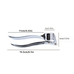 Zinc Alloy Garlic Press Manual Crusher Handheld Ginger Kitchen Tool
