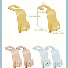 1pc Car Mounted Hook Seat Back Hanging Storage Car Accessories
