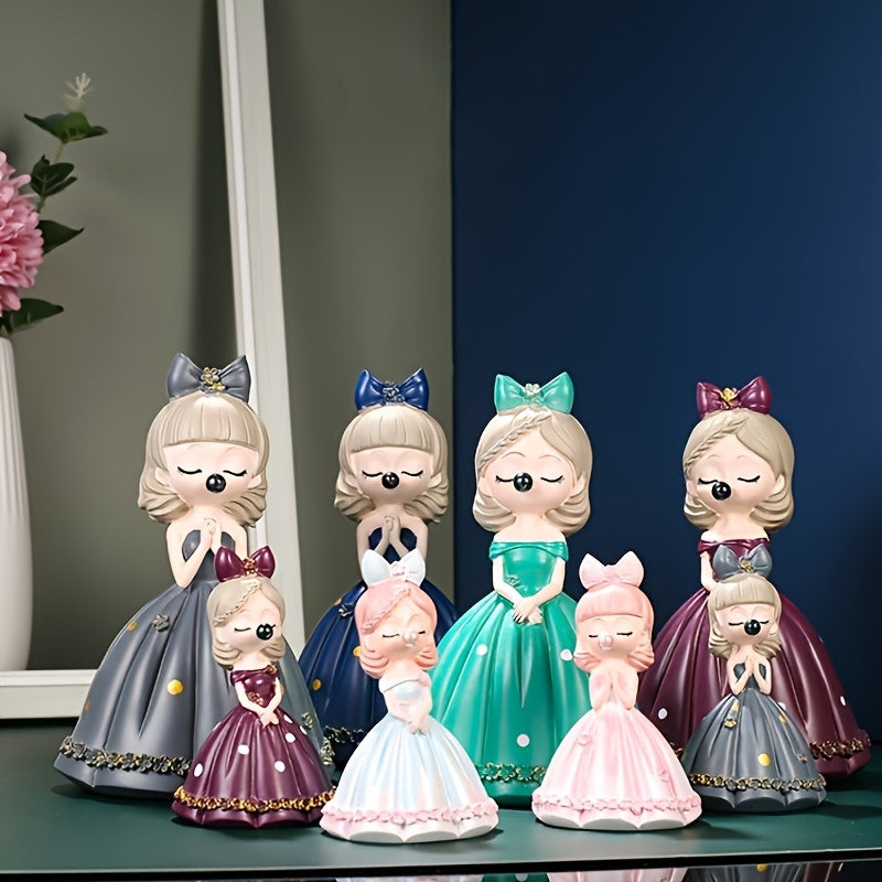Nordic Style Girl Ornaments Living Room Home Decoration Resin Crafts