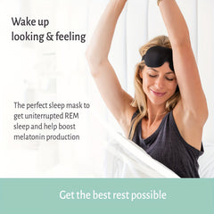 3D Sleep Mask Memory Foam Eye Mask Contoured Blindfold Travel Nap Aid