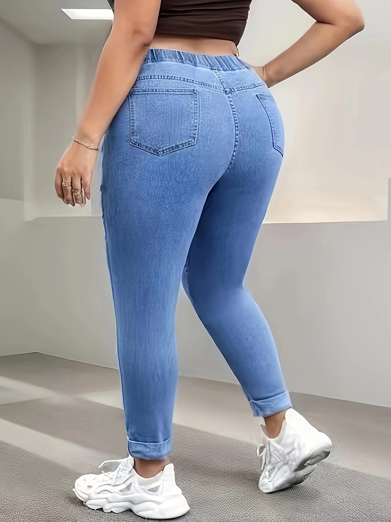 High Stretch Pencil Denim Pants