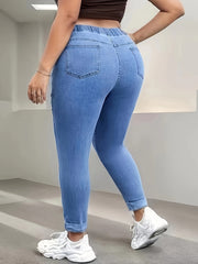 High Stretch Pencil Denim Pants