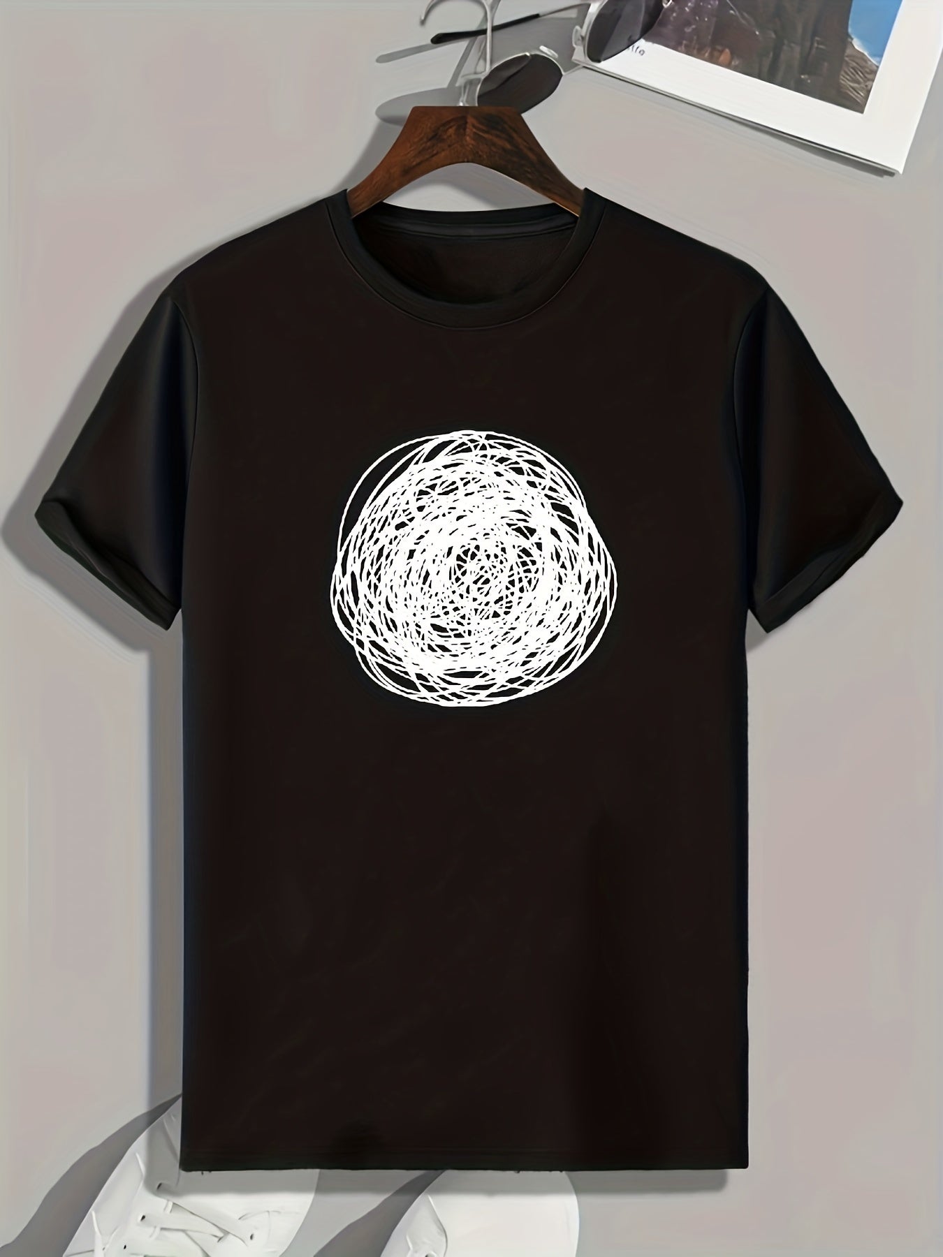 Graffiti Print Men's Graphic T shirt Casual Comfy Tees For Summer