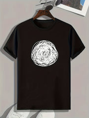 Graffiti Print Men's Graphic T shirt Casual Comfy Tees For Summer