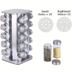 Rotating Spice Rack Organizer for Easy Seasoning Access