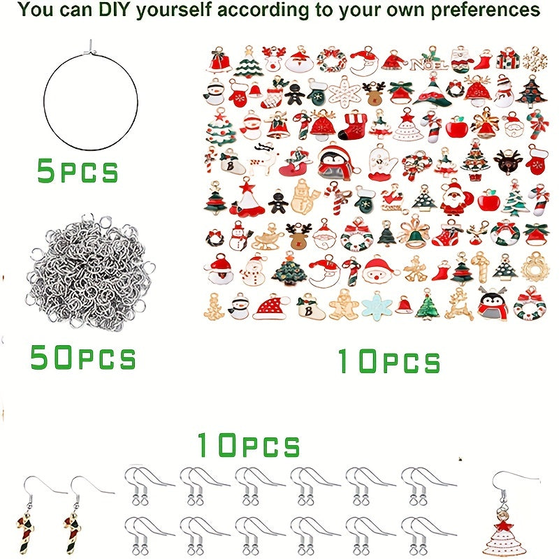 170 Christmas Wine Glass Charms for Xmas DIY Making Jewelry Earring