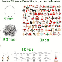 170 Christmas Wine Glass Charms for Xmas DIY Making Jewelry Earring