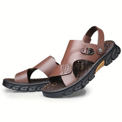 Men's Dual Purpose Sandals Casual Non Slip Shoes Open Toe Outdoor Beach