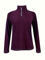 Women's Fleece Winter Coat Quarter Zip Sports Jacket