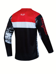 Men's Camouflage Block Long Sleeve Motorcycle Off road T shirt