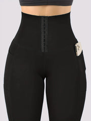 High Waist Tummy Control Plus Size Yoga Leggings with Pockets