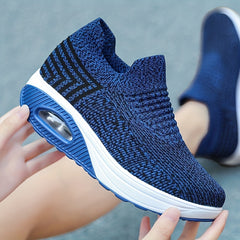 Women's Knitted Chunky Sneakers for Running & Casual Wear
