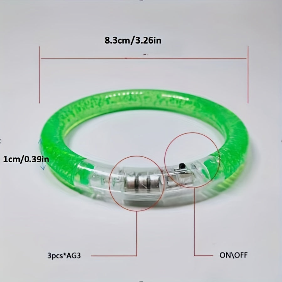 Christmas Colorful Acrylic Luminous Bracelet Fluorescent Bracelet