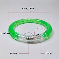 Christmas Colorful Acrylic Luminous Bracelet Fluorescent Bracelet