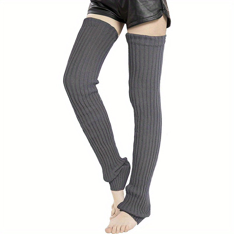 Thick Knit Leg Warmers Women Winter Leg Sleeves Autumn Winter