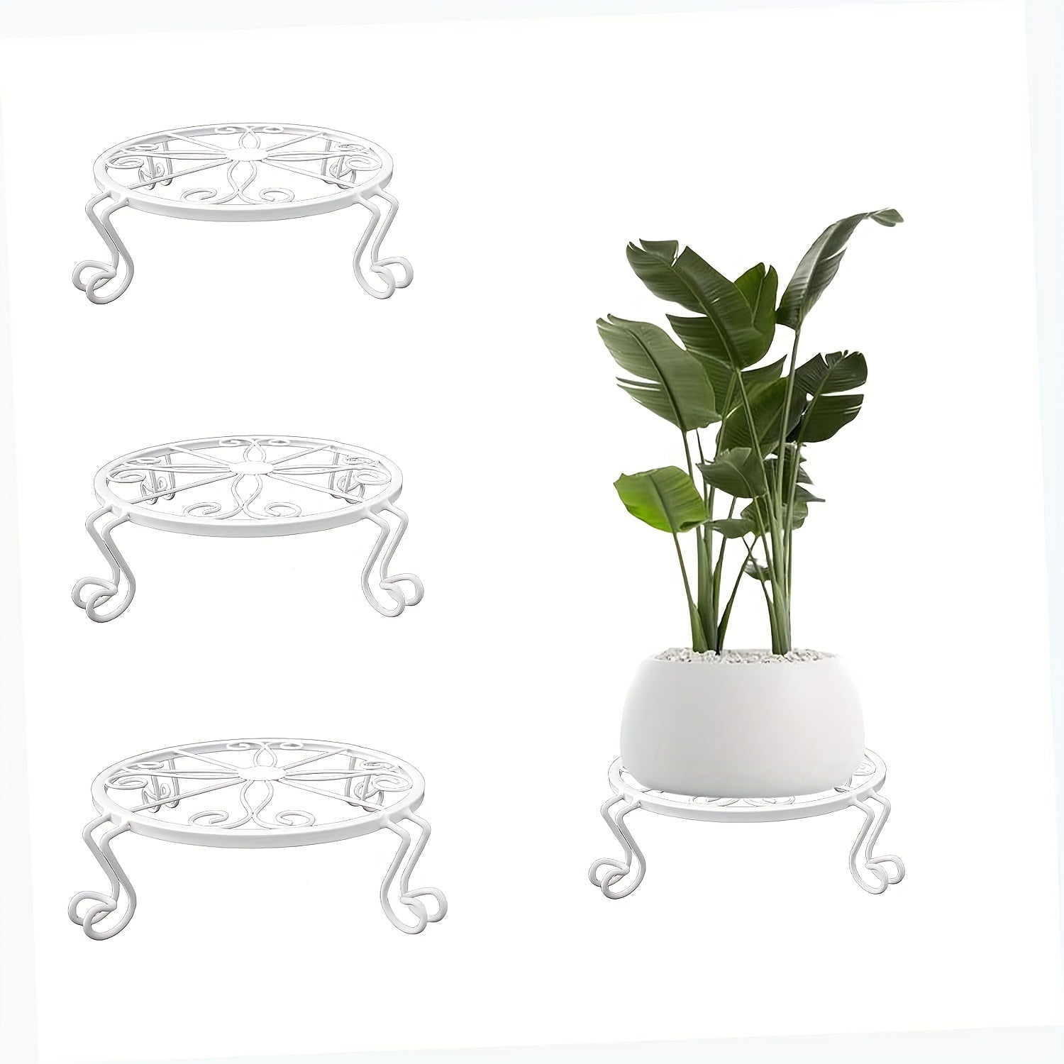 3pcs Flower Stand Plant Stand Outdoor Stand