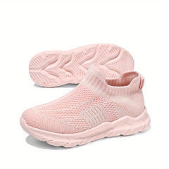 Boy's Knit Breathable Sock Shoes Soft Sole Sneakers Non Slip