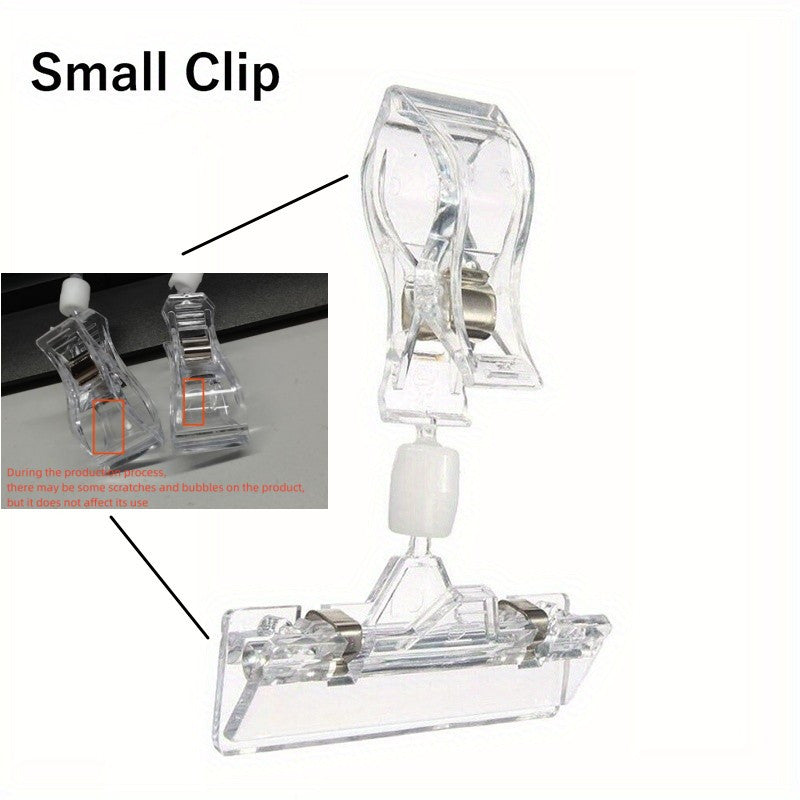 Plastic Shelf Clamp Tag Advertising Clips