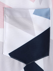 Men's Triangle Pattern Short Sleeve T-shirt - Summer Casual Wear