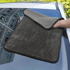 1pc Microfiber Car Drying Cloths Grey
