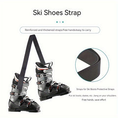 2pcs Skiing Boots Holding Straps Portable Skiing Shoes Binding Straps