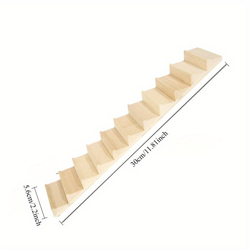 Mini Dollhouse Furniture Left and Right Handrails Stair Model