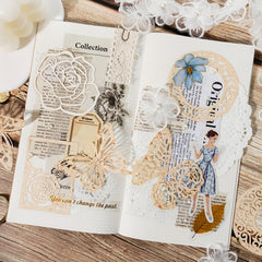 16pcs Hollow Out Note Paper for DIY Crafts Gift Wrapping