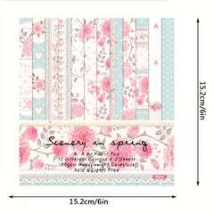 DIY Photo Albums with Pink Flower Theme Paper