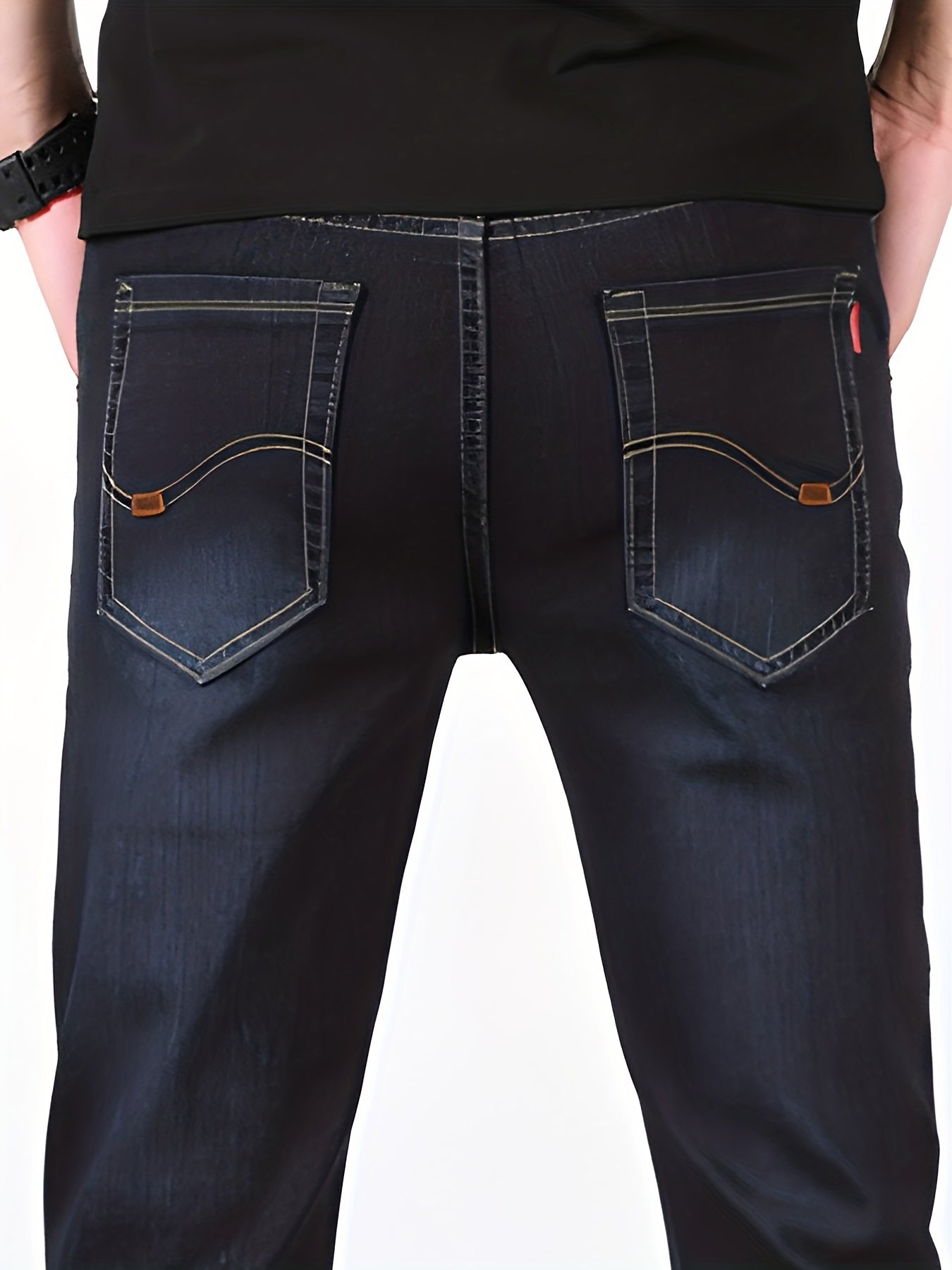 Men's Classic Regular Fit Distressed Jeans