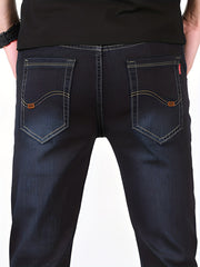 Men's Classic Regular Fit Distressed Jeans
