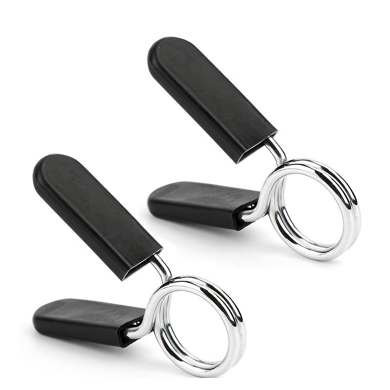 2pcs Barbell Clamp Spring Collar Clips Gym Weight Dumbbell Lock