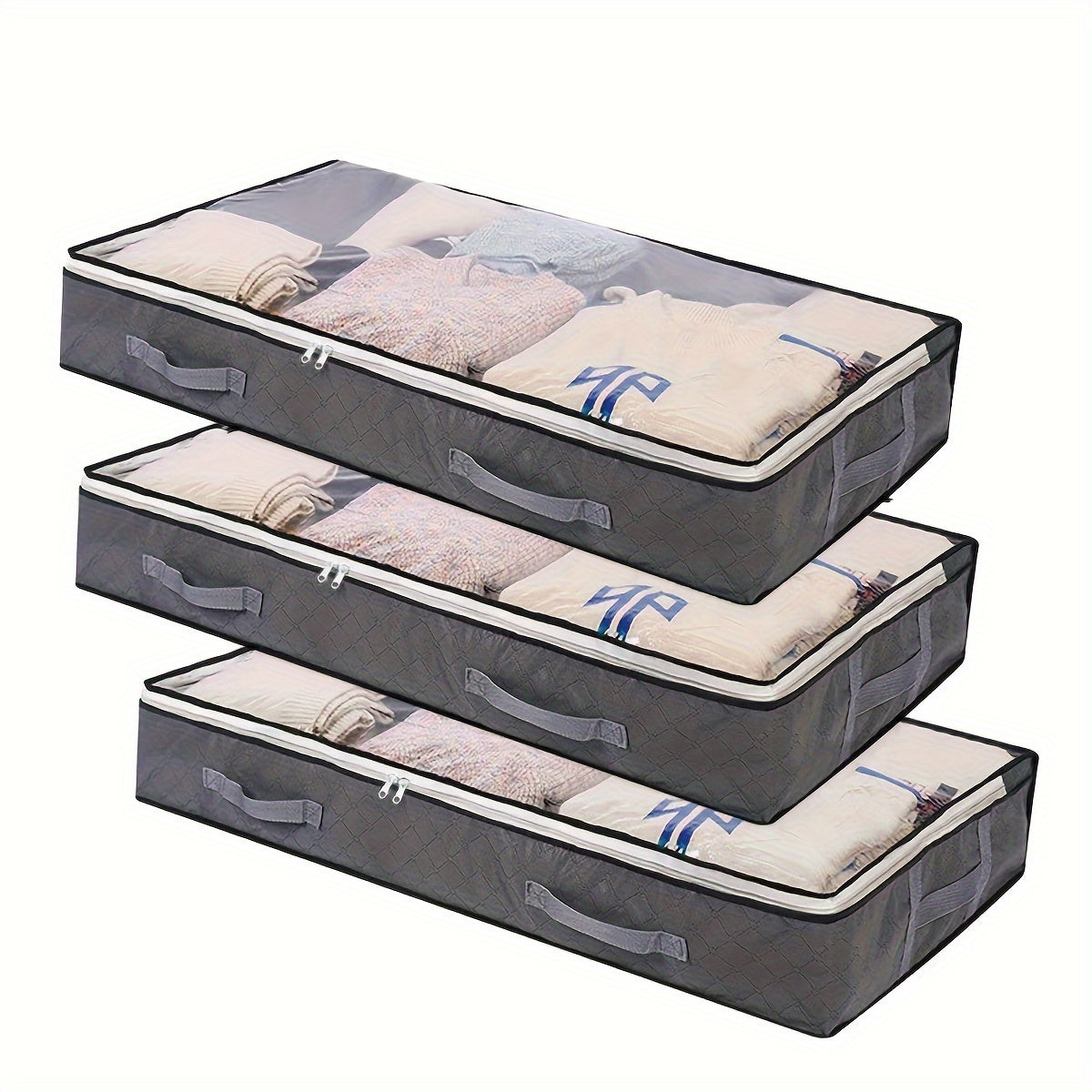 Large Capacity Storage Bag Zipper Dustproof Organizer For Closet