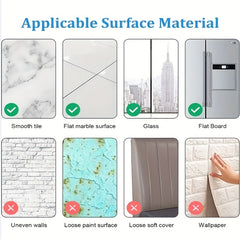 2pcs Acrylic Mirror Wall Stickers - Home Decor, Self Adhesive