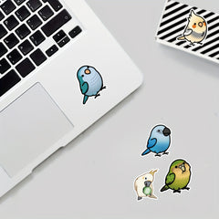 50pcs Parrot Pattern Stickers Waterproof for Water Bottles Laptop