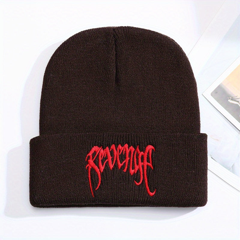 Funky Street Hip-hop Style Embroidered Warm Hat