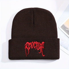 Funky Street Hip-hop Style Embroidered Warm Hat