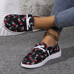 Flat Slip On Casual Shoes for Women Lightweight Soft Comfortable Walking Shoes