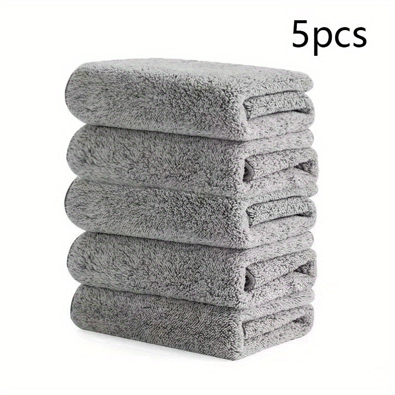 5pcs Microfiber Dish Towels Double Sided Absorbent Dish Cloths