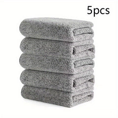 5pcs Microfiber Dish Towels Double Sided Absorbent Dish Cloths