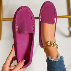 Buckle Decor Denim Flat Comfortable Skate Shoes