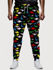 Men's Geometric Print Active Pants Contrast Graphic Casual Pants