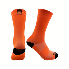 Unisex Mid Calf Sports Socks For Cycling