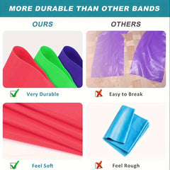 Solid Yoga Elastic Band TPE Fitness Resistance Band