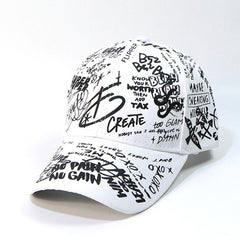 Men's Graffiti Baseball Cap for Outdoor Activities