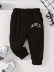 Baby Boy's Letter Print Trousers Comfy Casual Pants