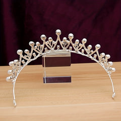 Bridal Rhinestone Faux Pearl Headband Tiara Wedding Hair Accessories