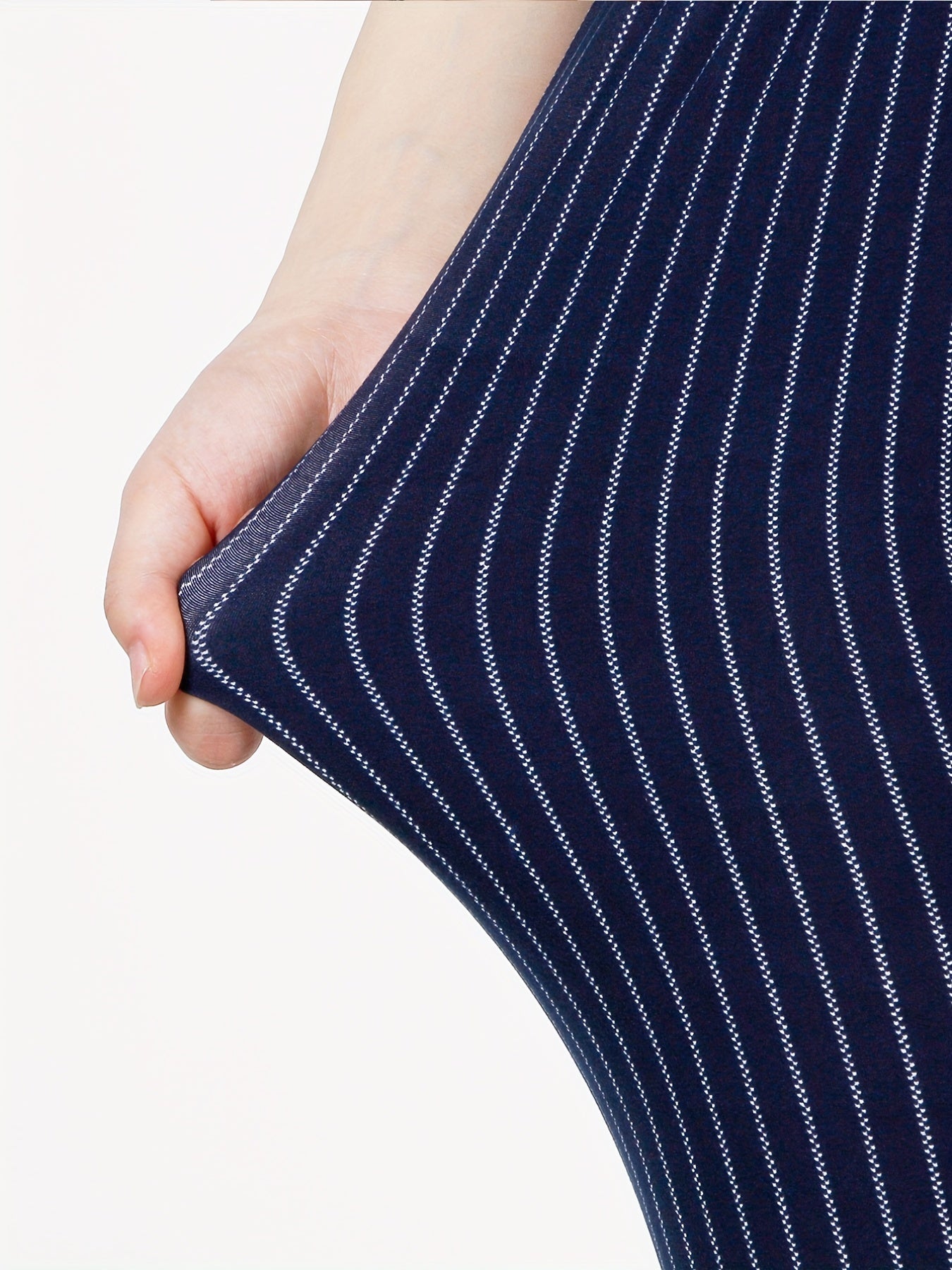 Striped Skinny Stretchy Leggings High Waist Leggings Women's Clothing