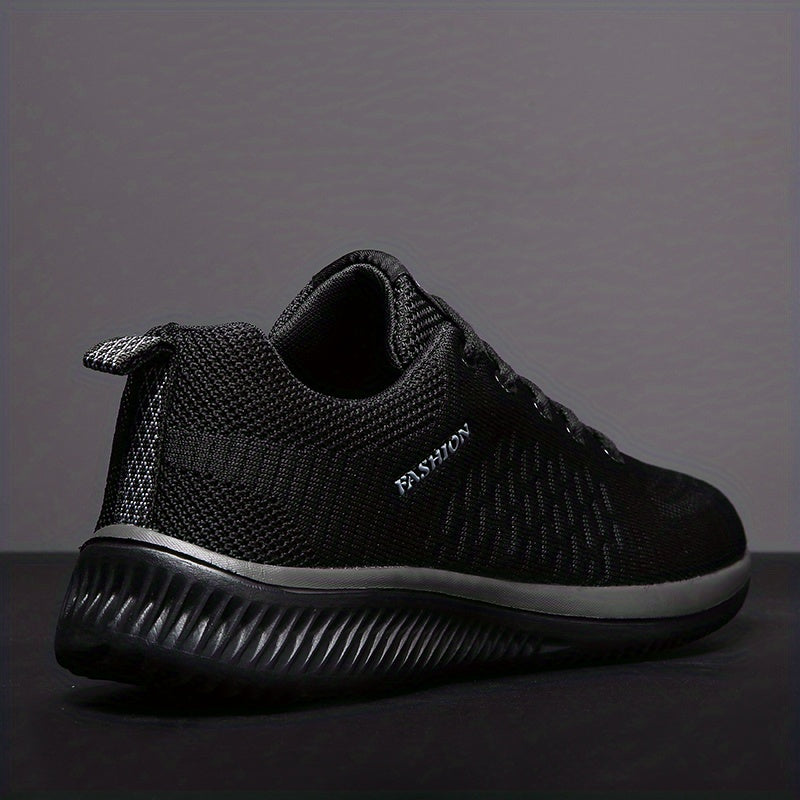 Men's Lace Up Mesh Sneakers Lightweight Breathable Running Shoes